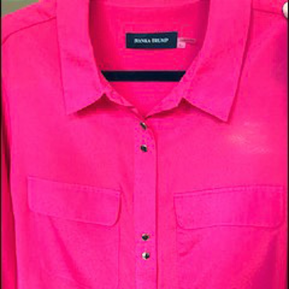 Ivanka Trump XL Fuchsia Blouse